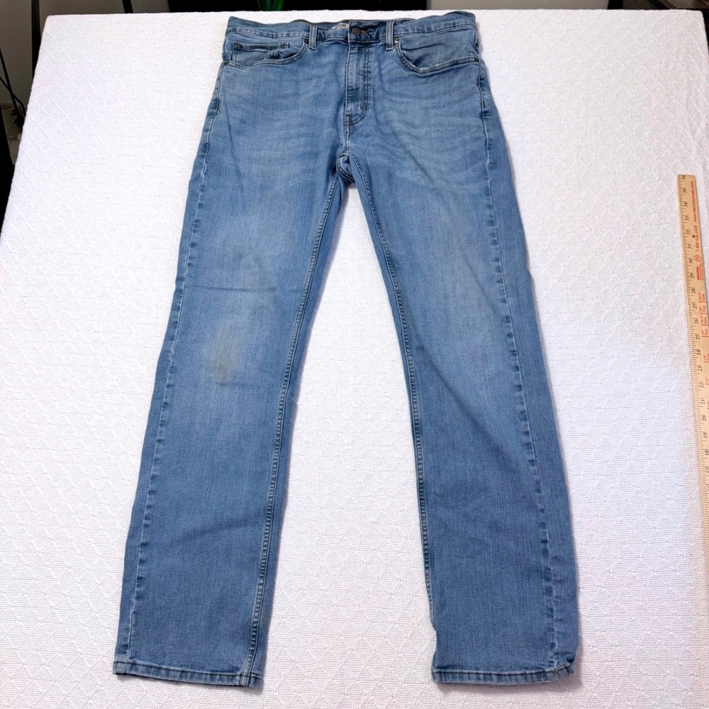 Signature by Levi Strauss Gold Label Relaxed Fit Light Wash Mens Jeans 36x34